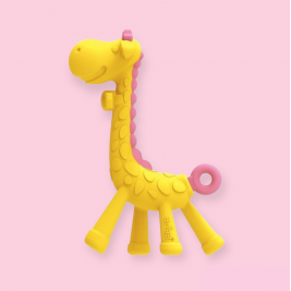 Kramtukas 3+ mėn. Žirafa rožinė