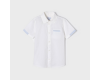 Marškiniai berniukui balti trumpomis rankovėmis