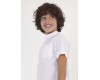 Marškiniai berniukui paaugliui balti trumpomis rankovėmis