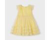 Suknelė geltono tiulio