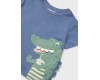 Marškinėliai berniukui "Krokodilas" mėlyni