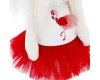 Drabužiai pliušiniams šuniukams - suknelė Flamingas