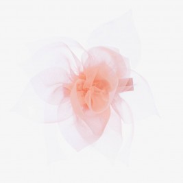 Plaukų segtukas tiulio gėlė rožinė