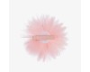 Plaukų segtukas  rožinė organzos gėlė