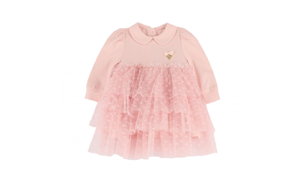 Suknelė kūdikiui Rylee rožinio tiulio