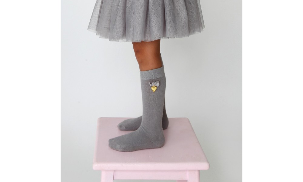 Kojinės iki kelių Grey Charming Socks